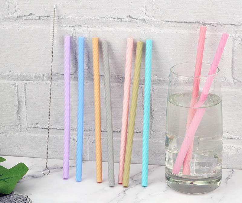 collapsible silicone straw